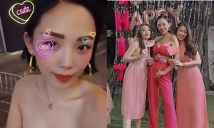 Tóc Tiên khoe nhan sắc gợi cảm, tổ chức tiệc toàn màu hồng đón tuổi 30