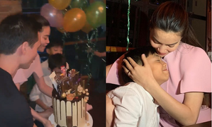 Hồ Ngọc Hà - Kim Lý sánh đôi, vui vẻ tổ chức sinh nhật cho bé Subeo