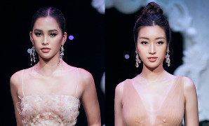 Hoa hậu 10X Tiểu Vy khoe nhan sắc lộng lẫy, tự tin catwalk bên đàn chị Đỗ Mỹ Linh