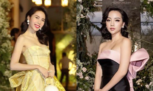 Thủy Tiên - Băng Di lộng lẫy như bà hoàng, Phương Oanh 'Quỳnh búp bê' cực quyến rũ với váy 2 dây