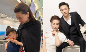 Hồ Ngọc Hà tiễn bé Subeo về Việt Nam dự đám cưới Cường Đô la, mong ngày con trai lấy vợ