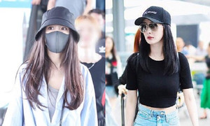 Gu thời trang sân bay cực chất của Dương Mịch: Không khoe chân dài cũng lộ eo thon