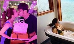 Vợ Châu Kiệt Luân lần hiếm hoi khoe dáng với bikini