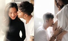 Mang bầu tháng thứ 8, Kim Cương vẫn xinh đẹp quyến rũ bên Ưng Hoàng Phúc