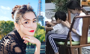 Angela Baby chăm con một mình vài tháng qua