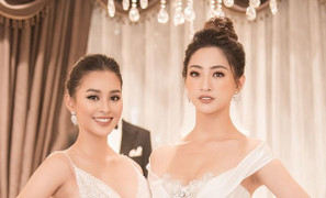 Hoa hậu 10X Lương Thùy Linh khoe dáng quyến rũ, đọ sắc bên Tiểu Vy