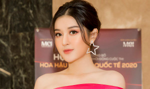 Á hậu Huyền My khoe vai trần gợi cảm, làm giám khảo cùng Hoa hậu Hoàn vũ Pia Wurtzbach