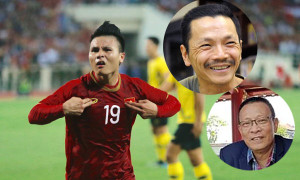 MC Lại Văn Sâm nói yêu HLV Park Hang Seo, NSND Trung Anh gọi Quang Hải là 'Messi Việt Nam'