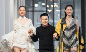 Lương Thùy Linh mở màn, Tiểu Vy làm vedette cho show thời trang của Lê Thanh Hòa