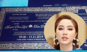 Lộ thiệp cưới cùng thông tin đám cưới của Bảo Thy, chỉ sau Đông Nhi đúng một tuần?
