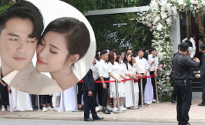 Người hâm mộ nô nức tới đưa Đông Nhi về nhà chồng