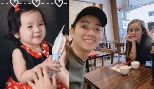 Tan chảy với loạt biểu cảm cực đáng yêu của con gái Hoài Lâm - Bảo Ngọc