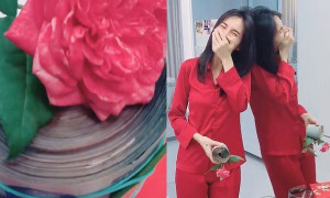 Được Công Vinh tặng tiền nhân sinh nhật, Thủy Tiên hỏi: 'Ông giấu đâu được nhiều vậy?'