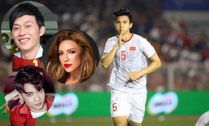 Hoài Linh, danh ca Thanh Hà, S.T Sơn Thạch và dàn sao Việt vỡ òa khi U22 Việt Nam vô địch SEA Games