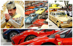 Choáng váng bộ sưu tập 7.000 siêu xe của Quốc Vương Brunei