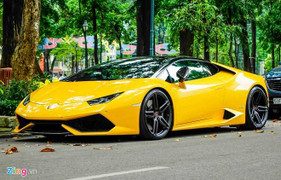 Siêu xe Lamborghini Huracan của Cường Đô La độ gầm thấp