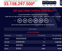 Giá trị giải độc đắc Vietlott lên 33 tỷ đồng sau 2 kỳ quay