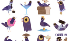 Con chim tím Trash Dove 'làm loạn' Facebook