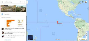 Google tạo vị trí của Skull Island trên Google Maps