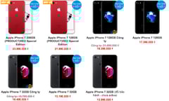 iPhone 7 màu đỏ bị đội giá 4 triệu đồng khi về Việt Nam
