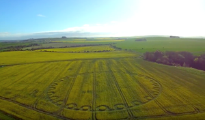 Thêm vòng tròn khổng lồ bí ẩn nghi UFO xuất hiện ở Anh