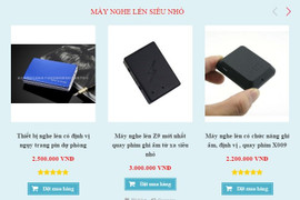 Thiết bị ghi hình lén vẫn được rao bán công khai trên Internet