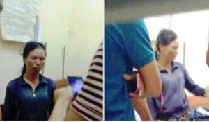 Người phụ nữ bị dân vây bắt vì nghi ngờ bắt cóc trẻ em