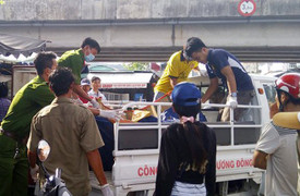 Thi thể nam giới nhiều hình xăm trôi trên sông ở Kiên Giang