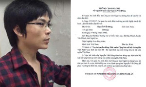 Bắt khẩn cấp kẻ tuyên truyền chống phá nhà nước ở Nghệ An