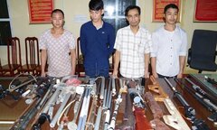 Bắt 4 đối tượng mua bán linh kiện, lắp ráp sử dụng súng tự chế