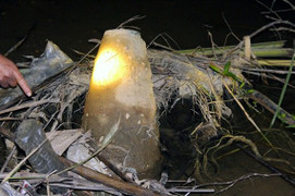 Phát hiện quả bom từ trường dài hơn 1,5m ở Nghệ An