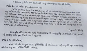 Đề Ngữ văn quá tầm: Phòng GD&ĐT quận 3 lên tiếng