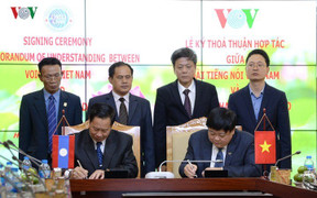 VOV và Đài Phát thanh Quốc gia Lào ký Thỏa thuận hợp tác