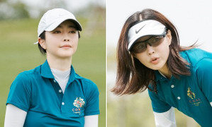 Mặc trời nóng kỷ lục, Lee Young Ah và ‘mỹ nhân dao kéo’ Hong Soo Ah hào hứng thi đấu golf