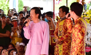 Hoài Linh nói với kẻ gian trà trộn ở ngày giỗ Tổ nghề: 'Thôi tha cho bà con đi'