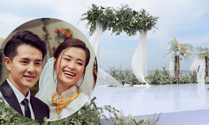 Cận cảnh không gian lễ cưới ngập sắc trắng với 2 tấn hoa baby của Đông Nhi - Ông Cao Thắng