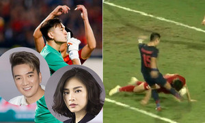 Đàm Vĩnh Hưng, Ngô Thanh Vân tự hào với pha cản phá bóng ấn tượng của Văn Lâm - Văn Hậu