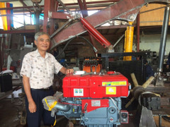 PGS.TS Nguyễn Bính thành công trong ứng dụng công nghệ máy ép cọc hộ lan đường ô tô