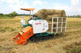 Ứng dụng, chế tạo thành công máy cuốn rơm tự vận hành