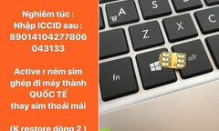 iPhone khóa mạng thành máy quốc tế, không cần SIM ghép ở Việt Nam