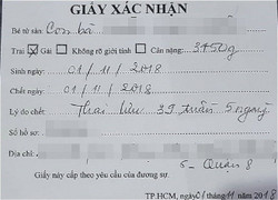 Sản phụ 24 tuổi mất con khi sắp sinh khiến người nhà bức xúc