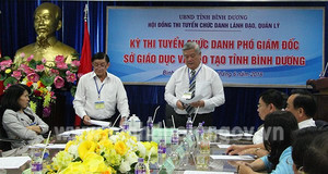 Hai trưởng phòng dự thi làm Phó giám đốc Sở Giáo dục và Đào tạo Bình Dương