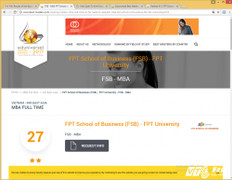 Đại diện duy nhất Việt Nam lọt top 30 trường đào tạo thạc sĩ quản trị kinh doanh tốt nhất Đông Á