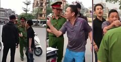 2 cha con chỉ tay vào mặt công an lăng mạ, thách thức đánh nhau: Công an phường lên tiếng