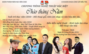 Chương trình nghệ thuật 'Chào tháng Năm' của sinh viên Cảnh sát điều tra