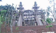 Ảnh: Cận cảnh 'cung điện' xây trái phép ở Hà Nội trước ngày tháo dỡ