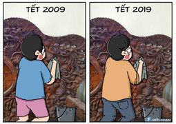 Tranh vui nỗi lòng bạn trẻ mỗi dịp Tết đến khiến ai cũng phải bật cười