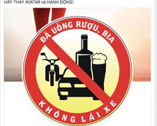 Người dùng Facebook đồng loạt thay ảnh đại diện ‘Say xỉn lái xe là tội ác’