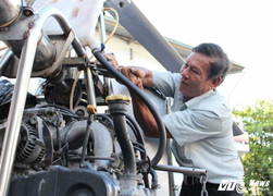 Cận cảnh máy bay trực thăng 'Giấc mơ' vừa cất cánh của kỹ sư hai lúa Bùi Hiển