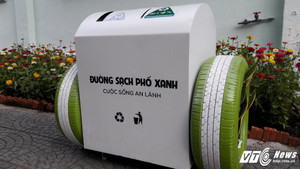 TP.HCM thí điểm 100 thùng rác tự lọc nước, trồng cây